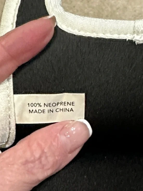 kate spade Light Blue and Navy Striped Neoprene Bottle Tote - Picture 7 of 9